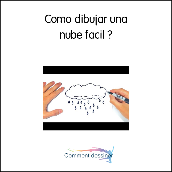 Como dibujar una nube facil